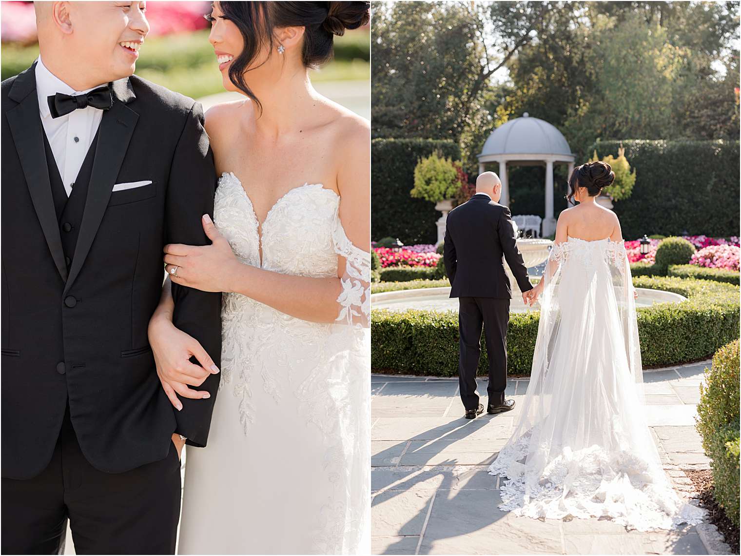 bride looking at her husband