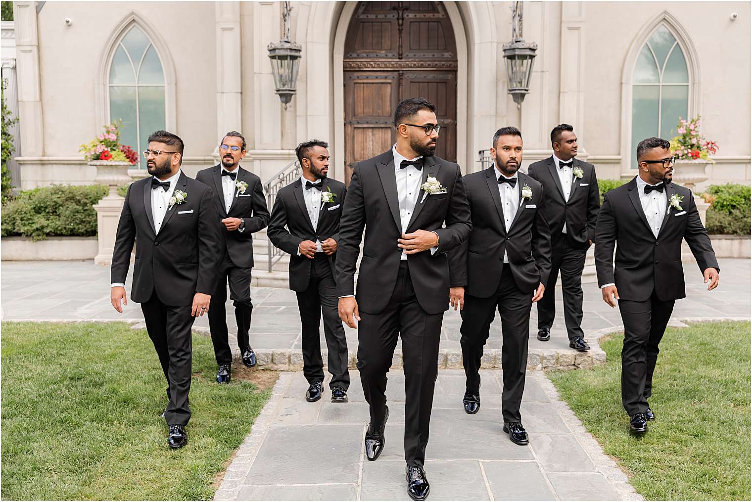 groom with his groomsmen