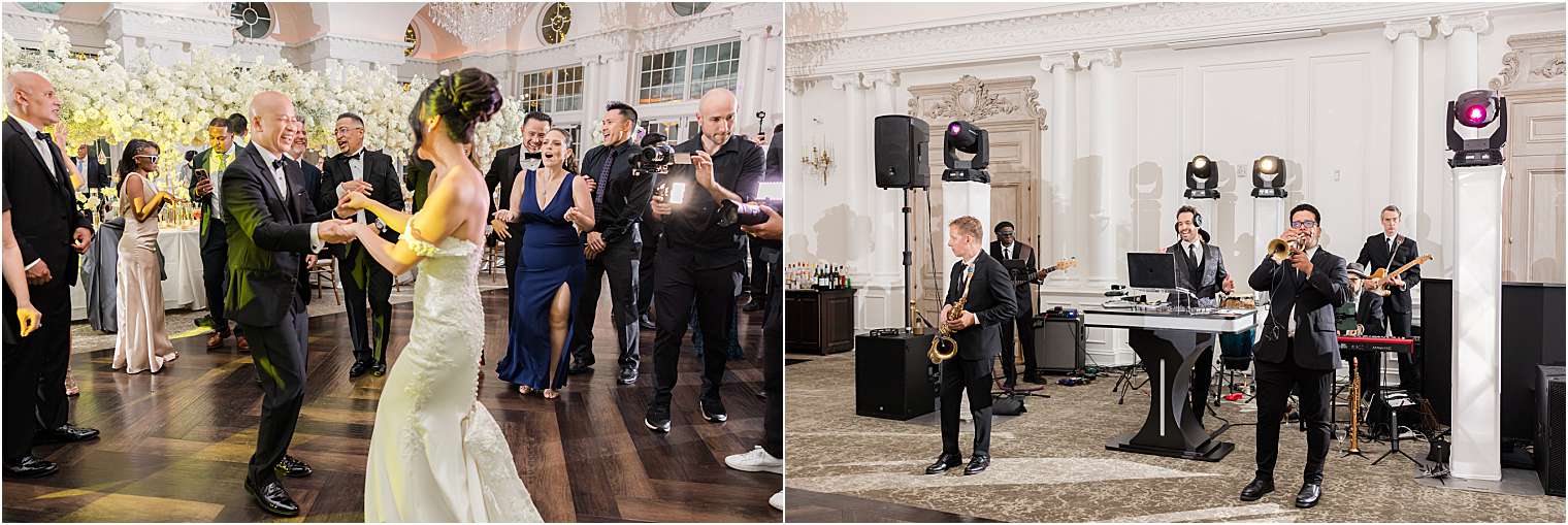 husband and wife dancing in the ballroom