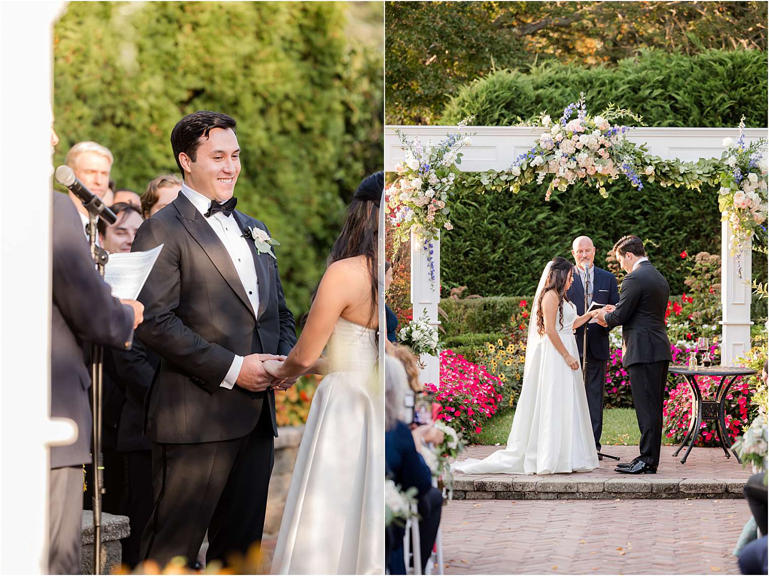 Couple exchanging rings 