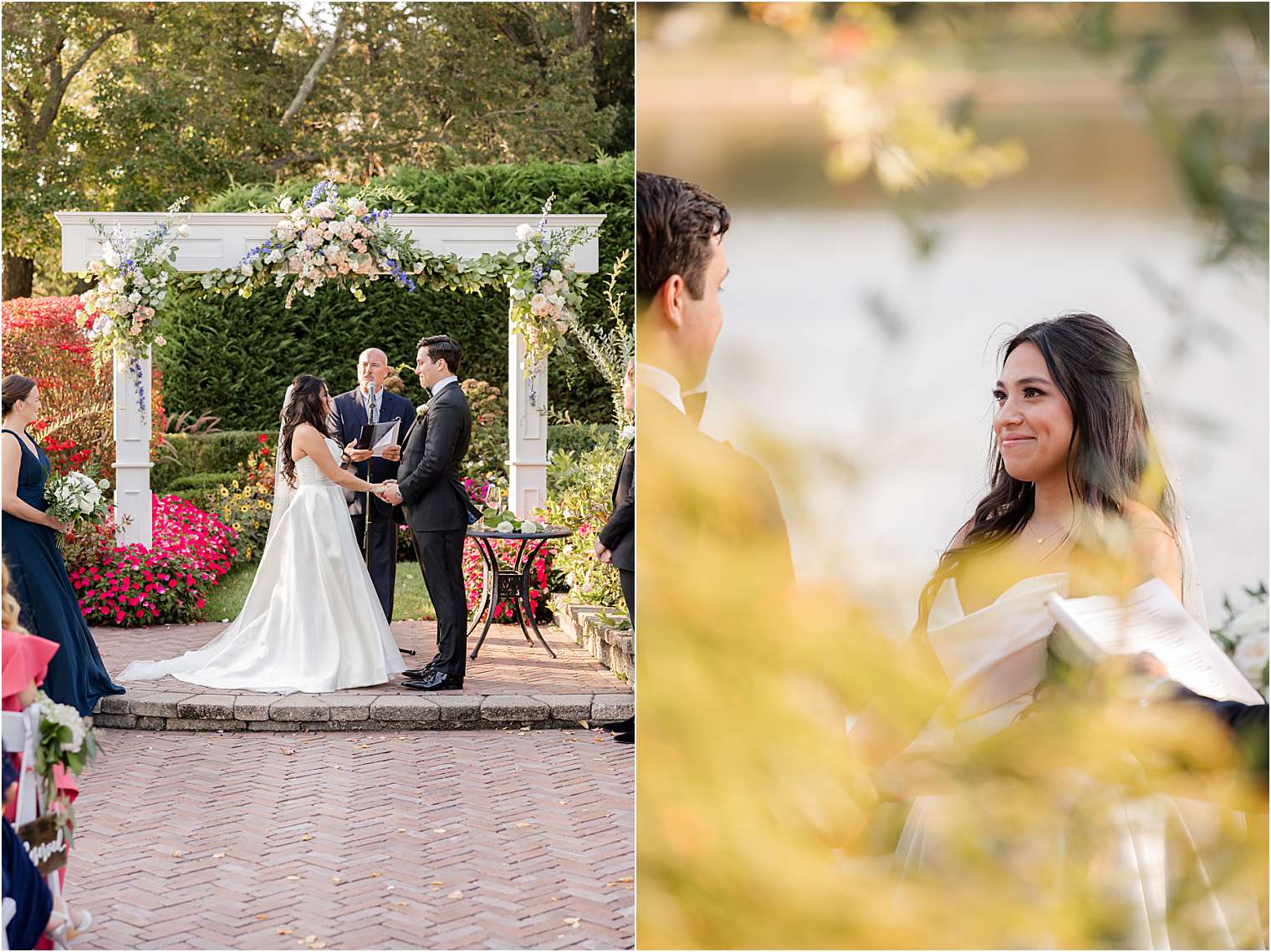 Future spouses during the ceremony 