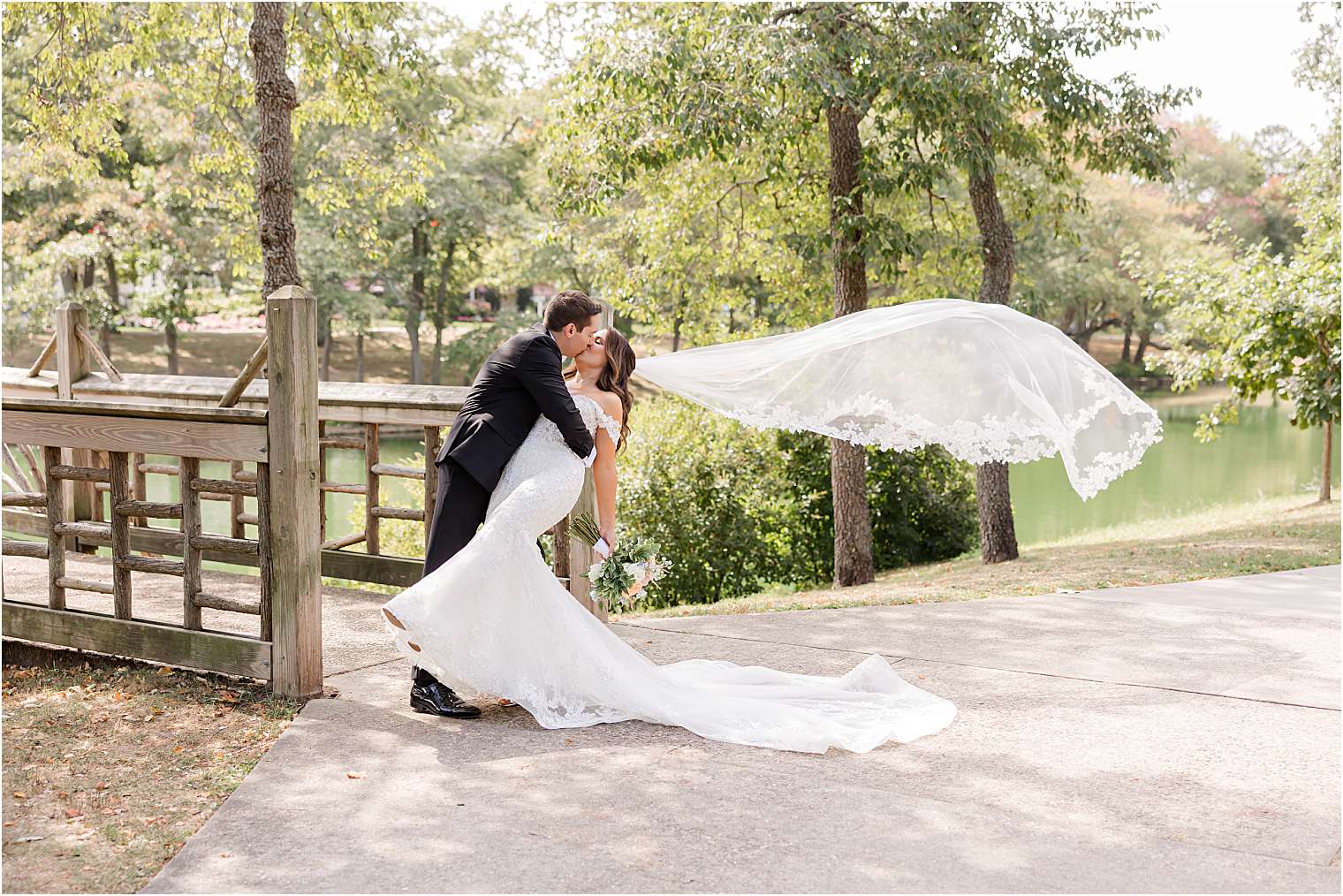 husband kissing his wife 