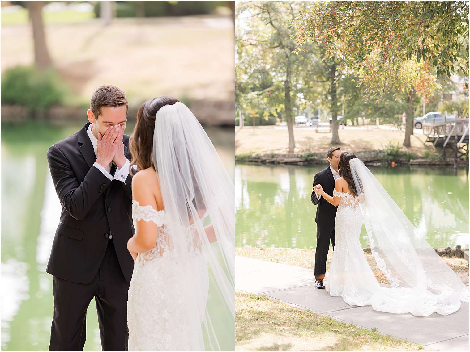 first look groom reaction