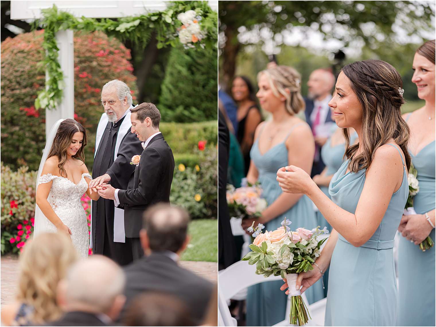 Spouses exchanging rings