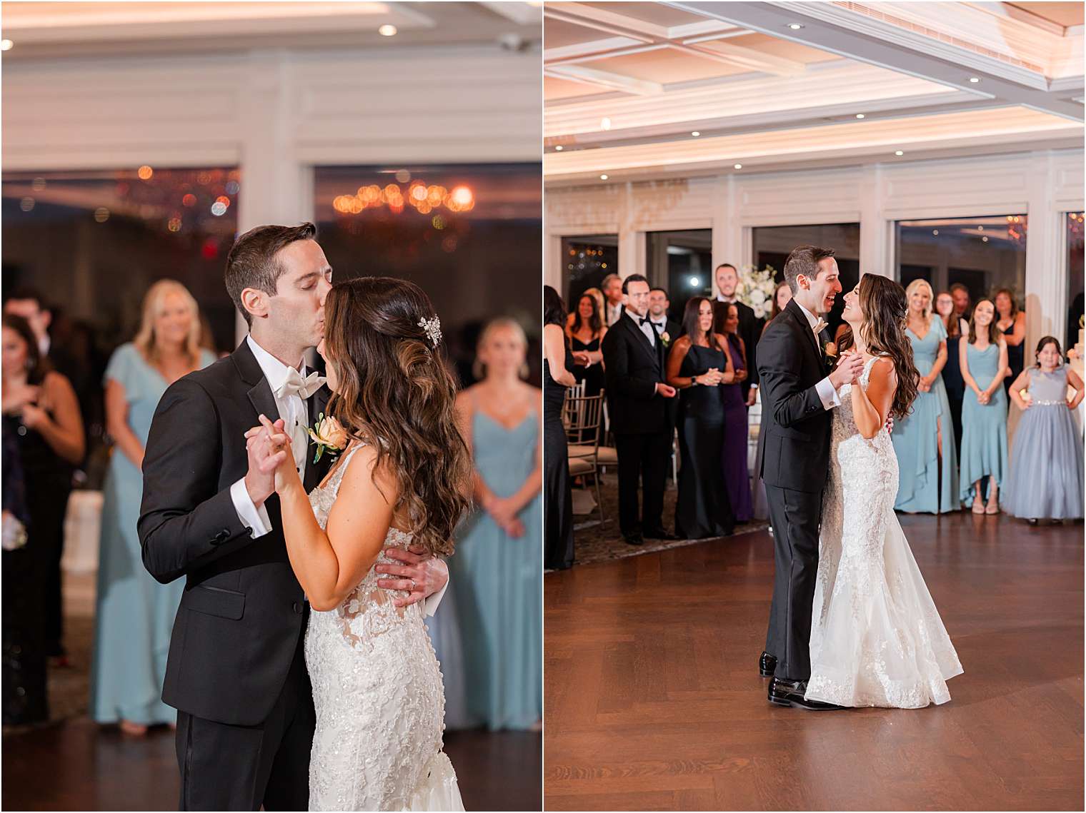 Husband and wife dancing