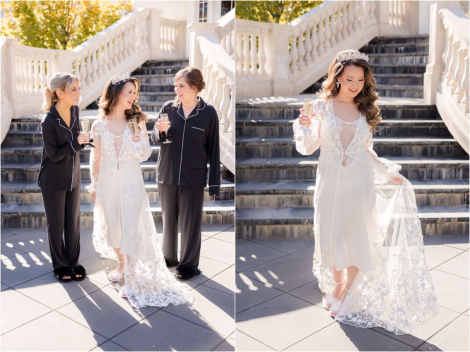 bride with her bridemaids