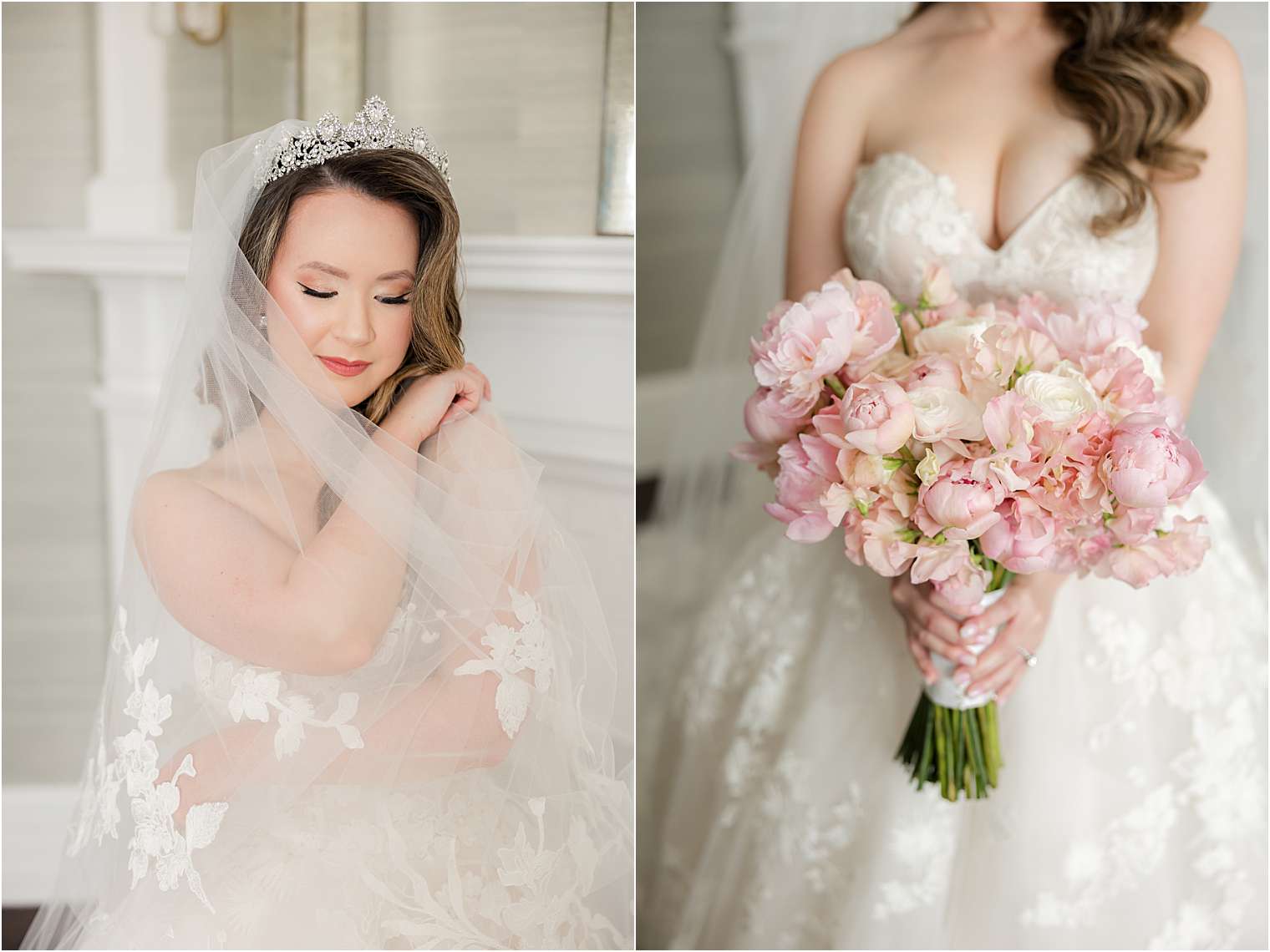 bride holding her bouquet