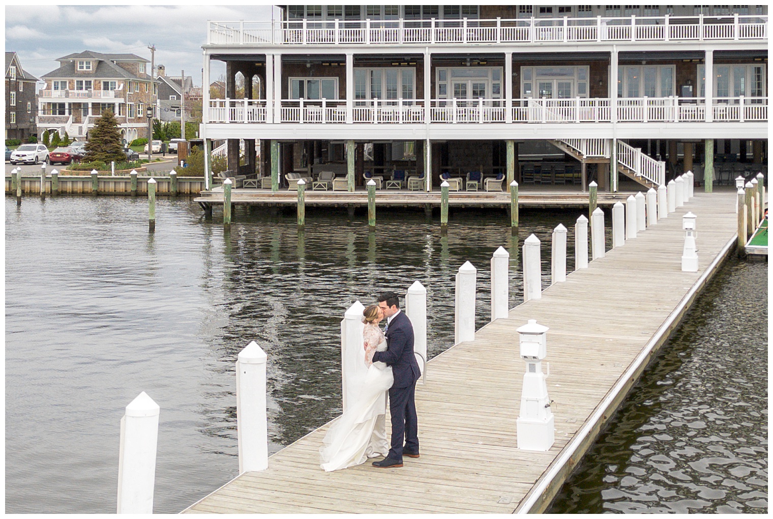 couple at the bay head yatch club