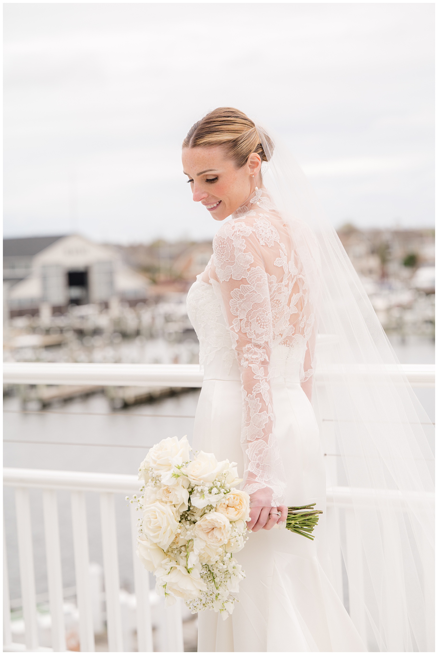 bride posing