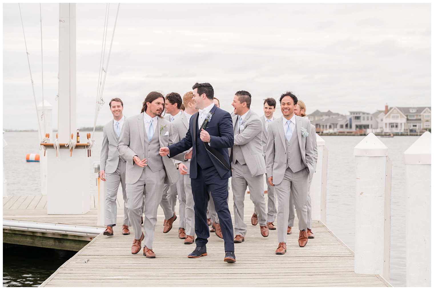 groom with his groomsmen