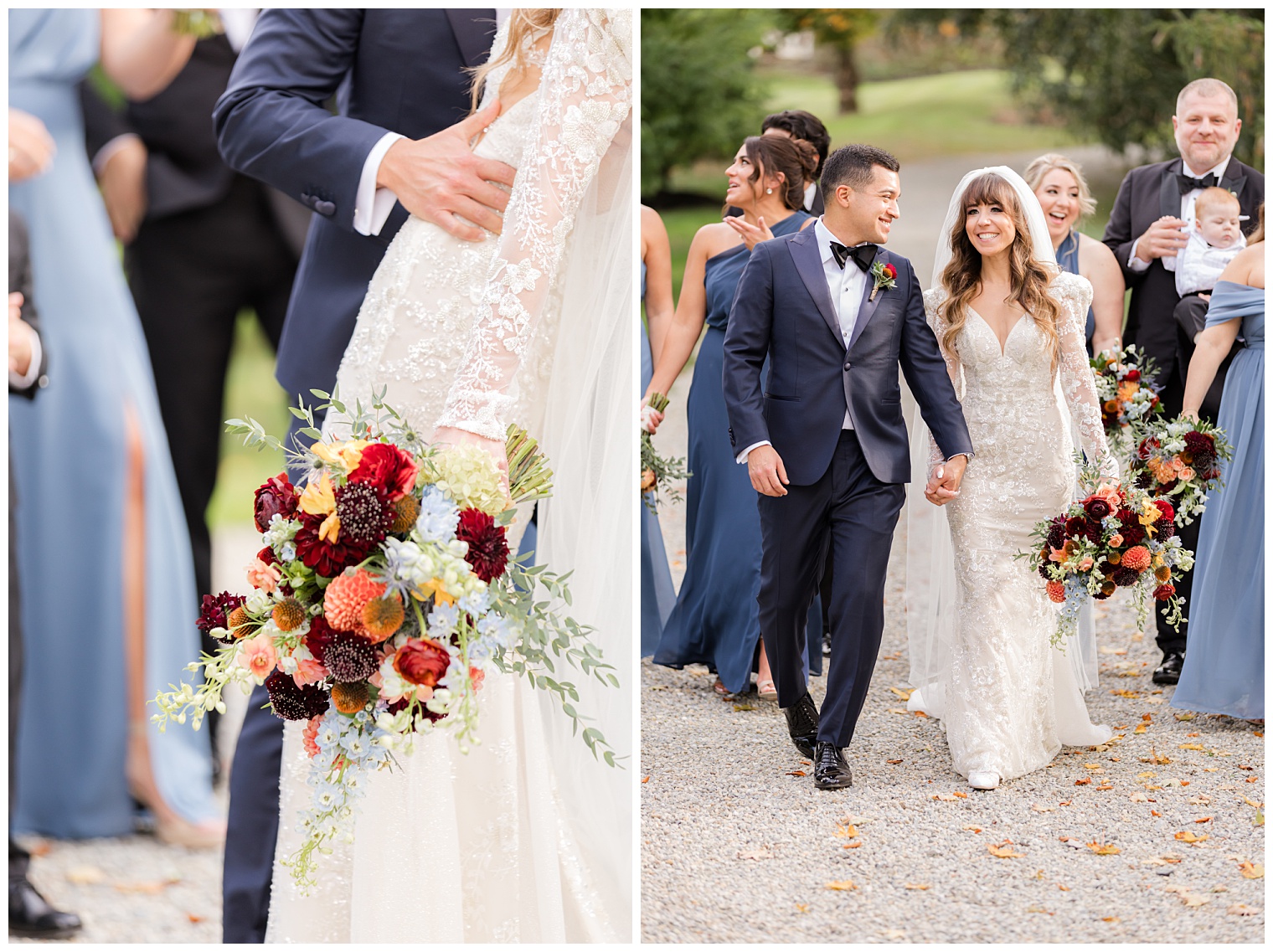 bride and groom with their courtship