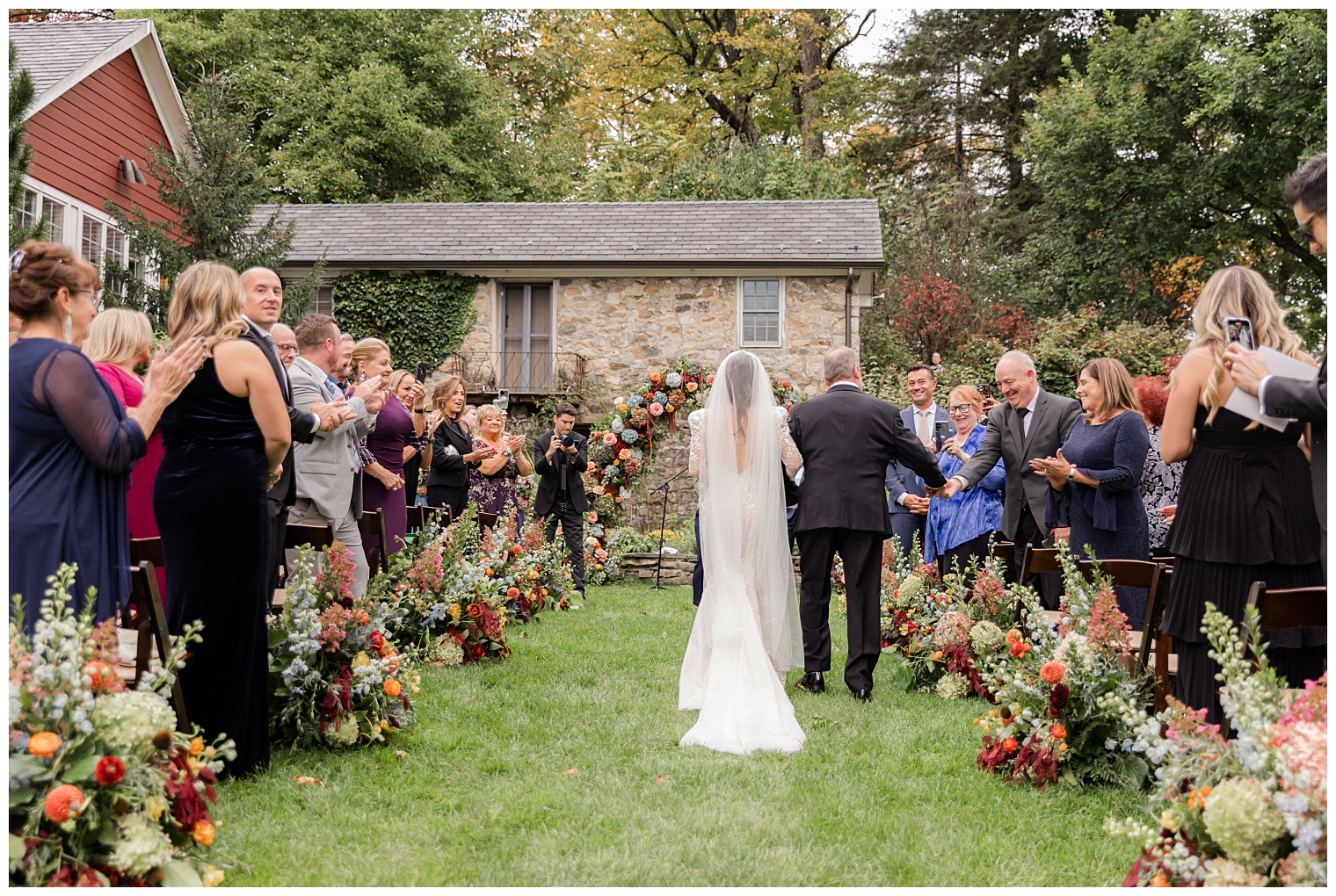 bride walking down the aisle