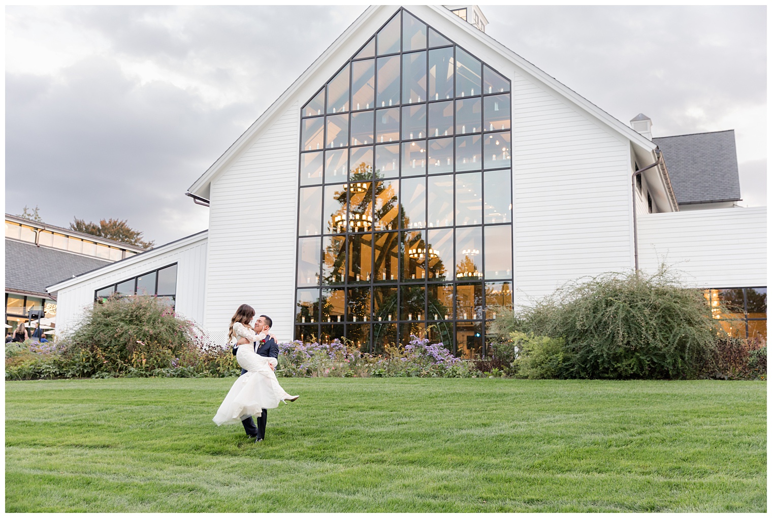 romantic bride and groom