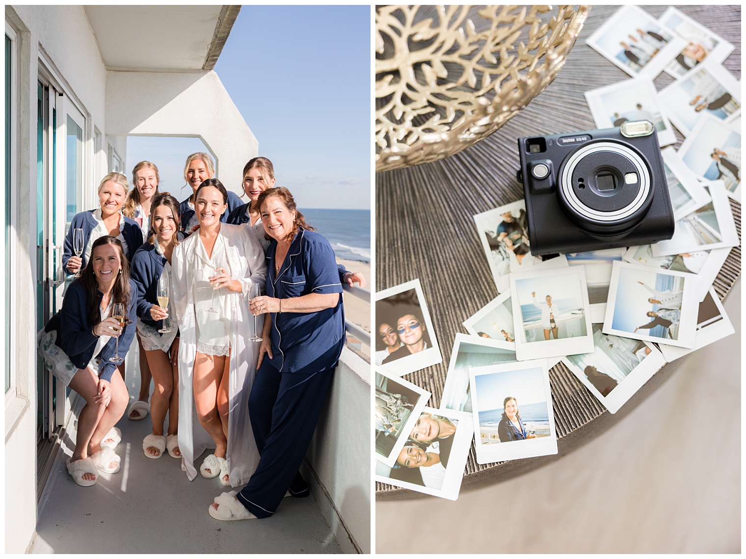 bride with her bridesmaids