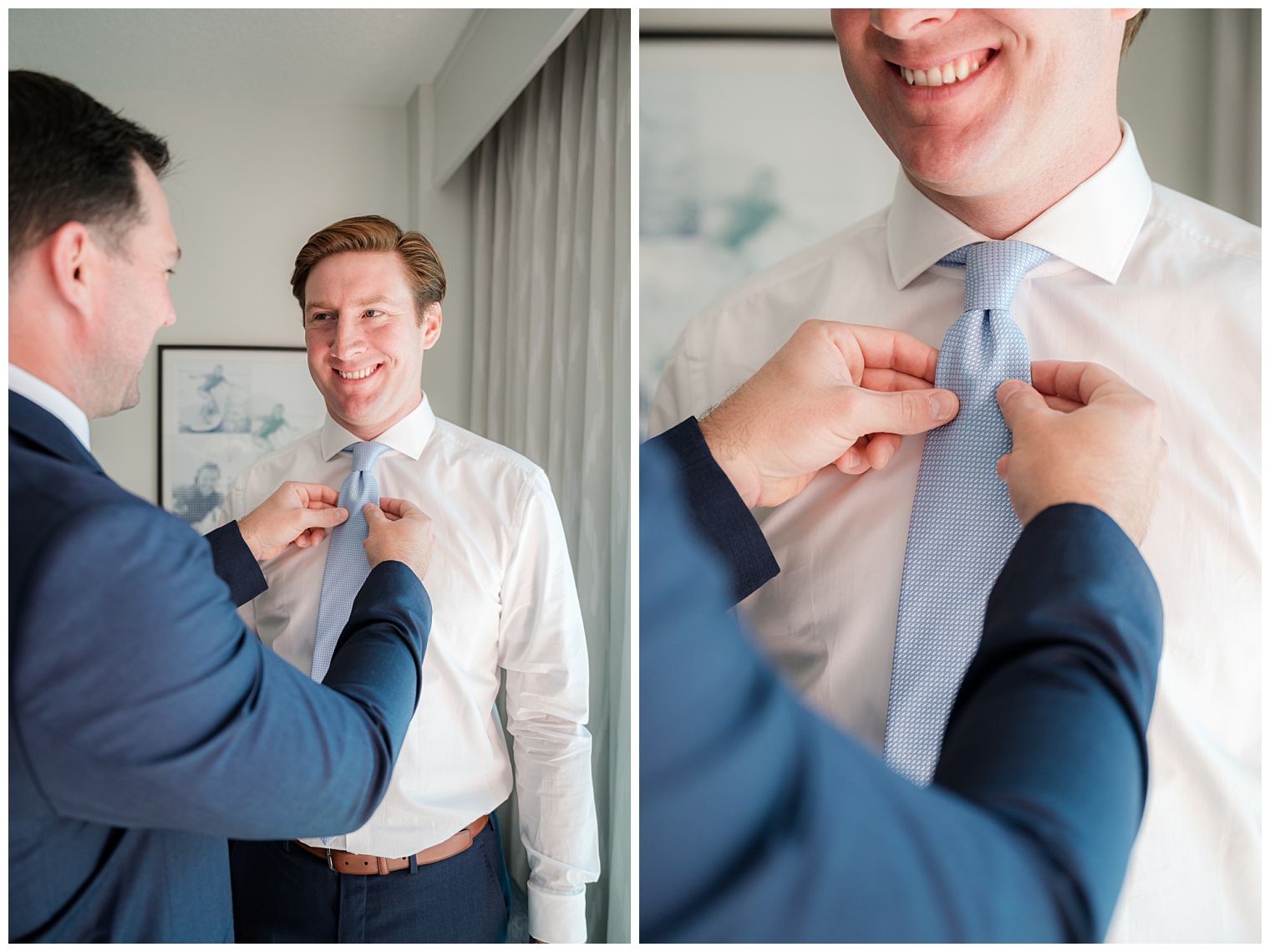 groom getting ready