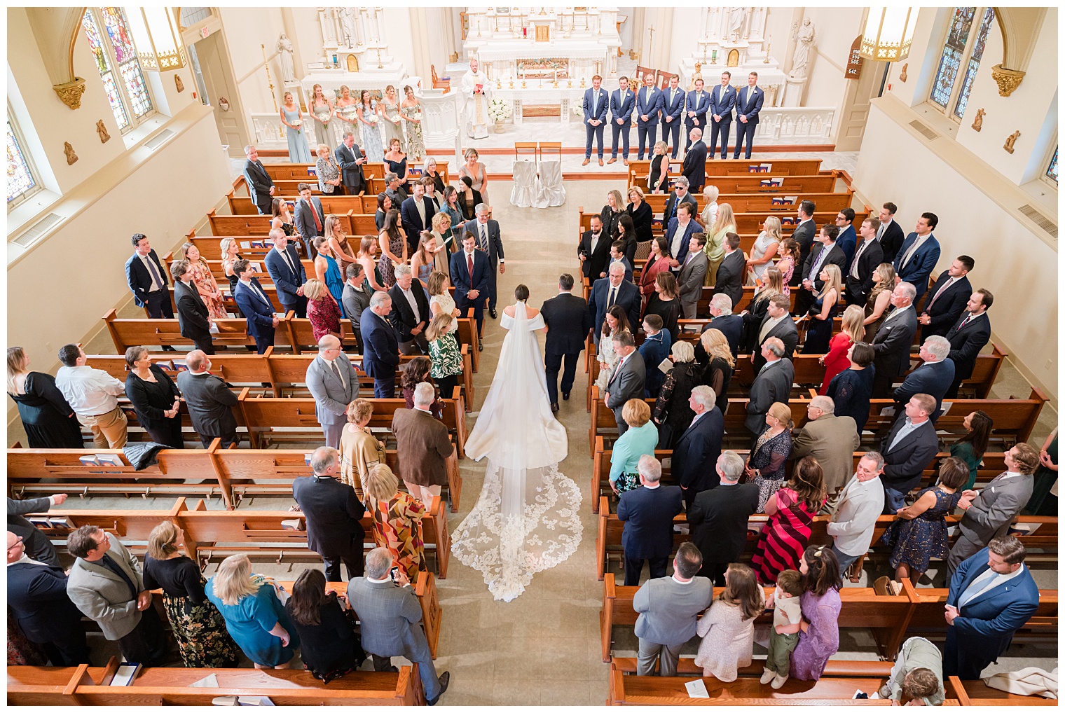 bride walking down the aisle