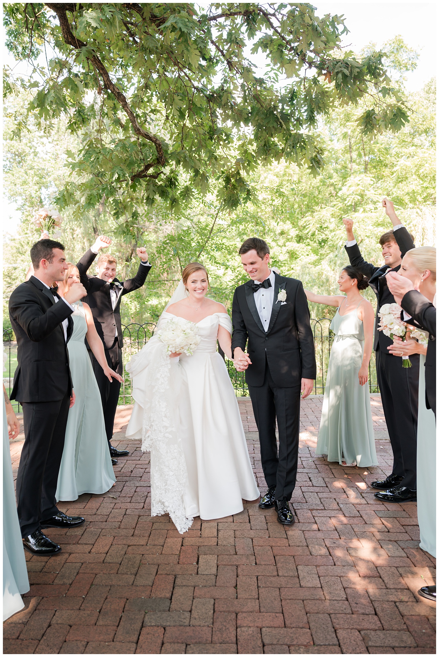 bride and groom with their courtship