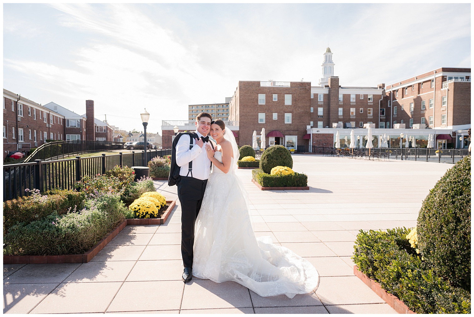 groom kissing the bride