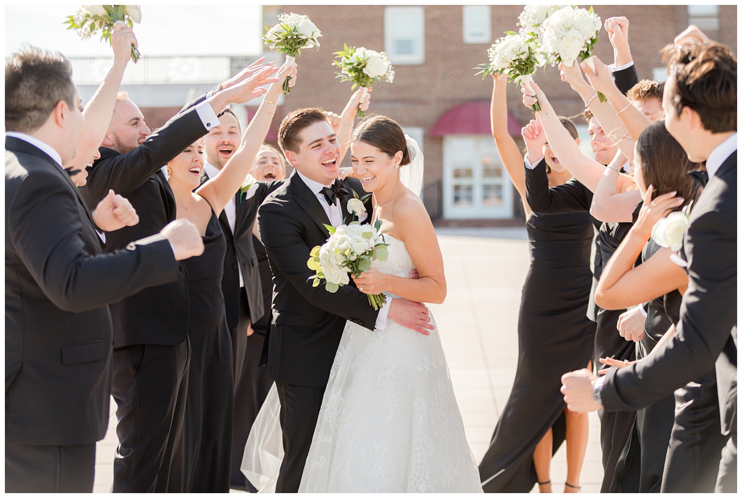 bride and groom with their courtship