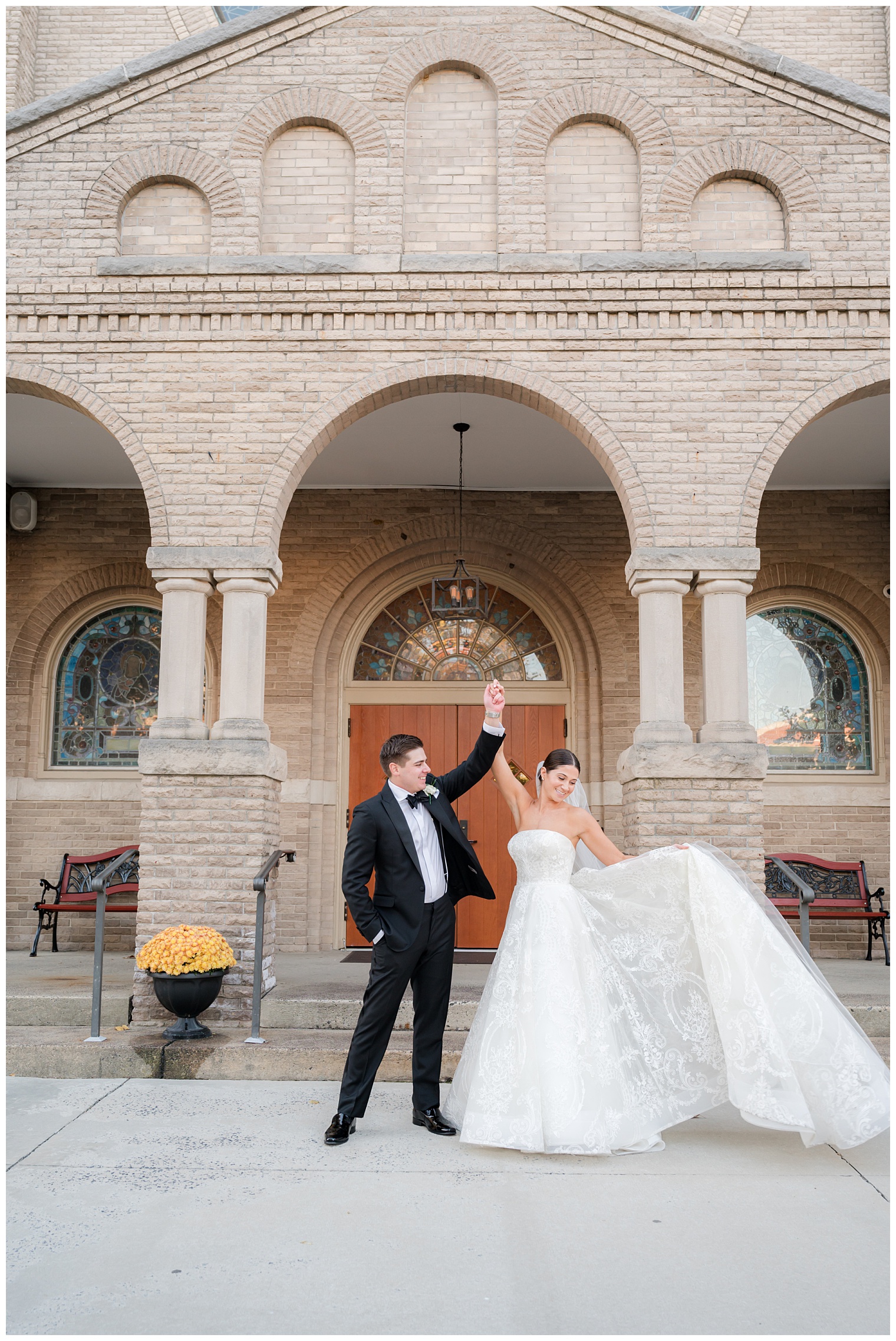 husband and wife dancing