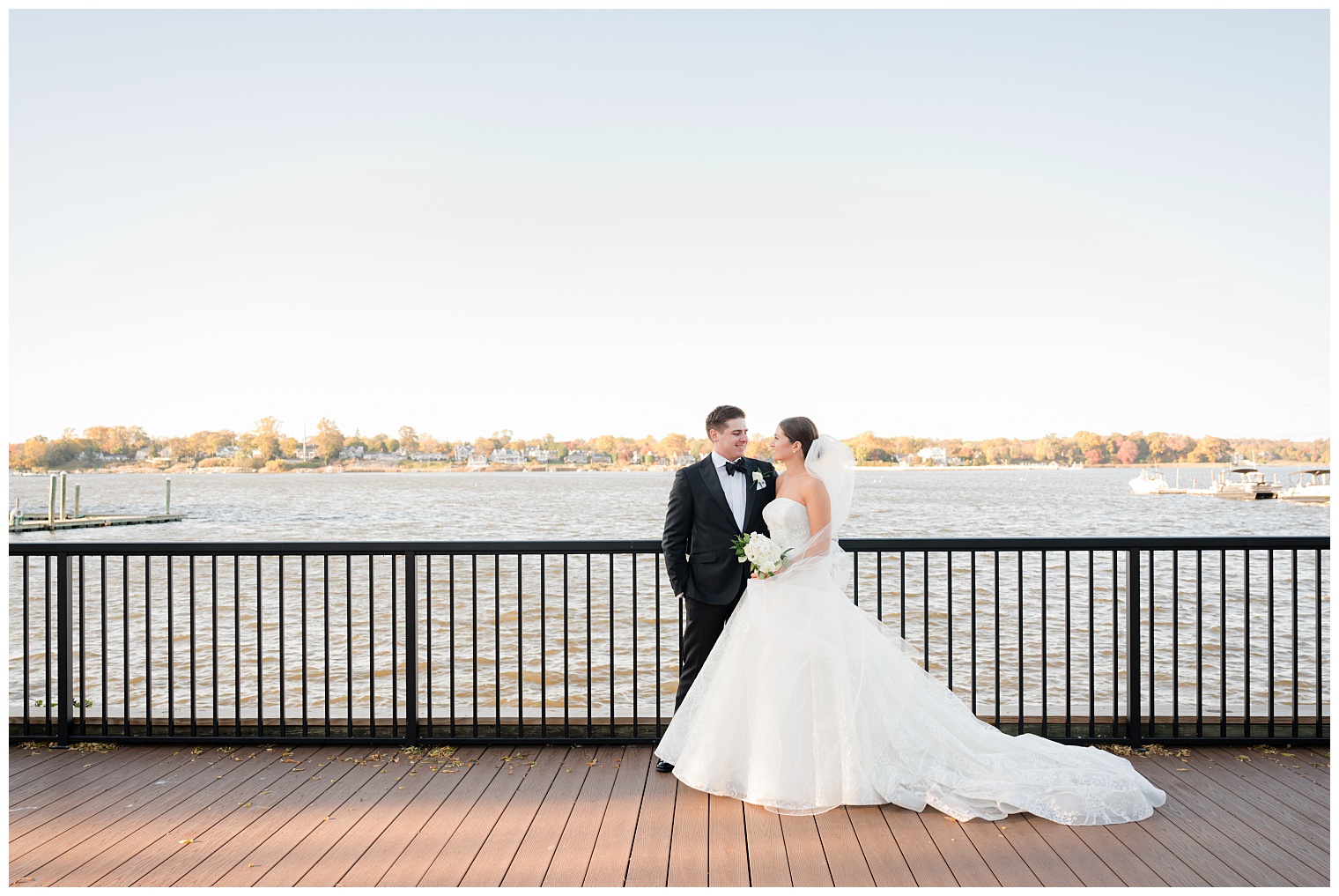 husband and wife looking at each other