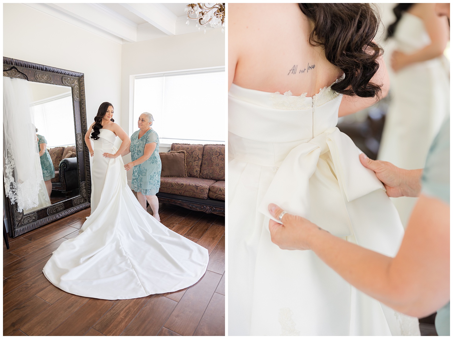 bride getting ready