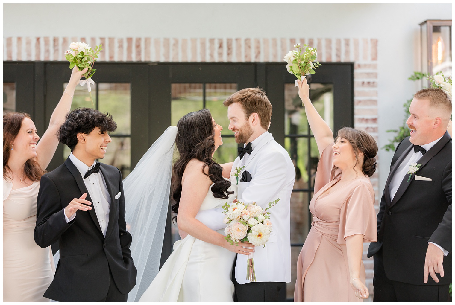 bride and groom with their courtship