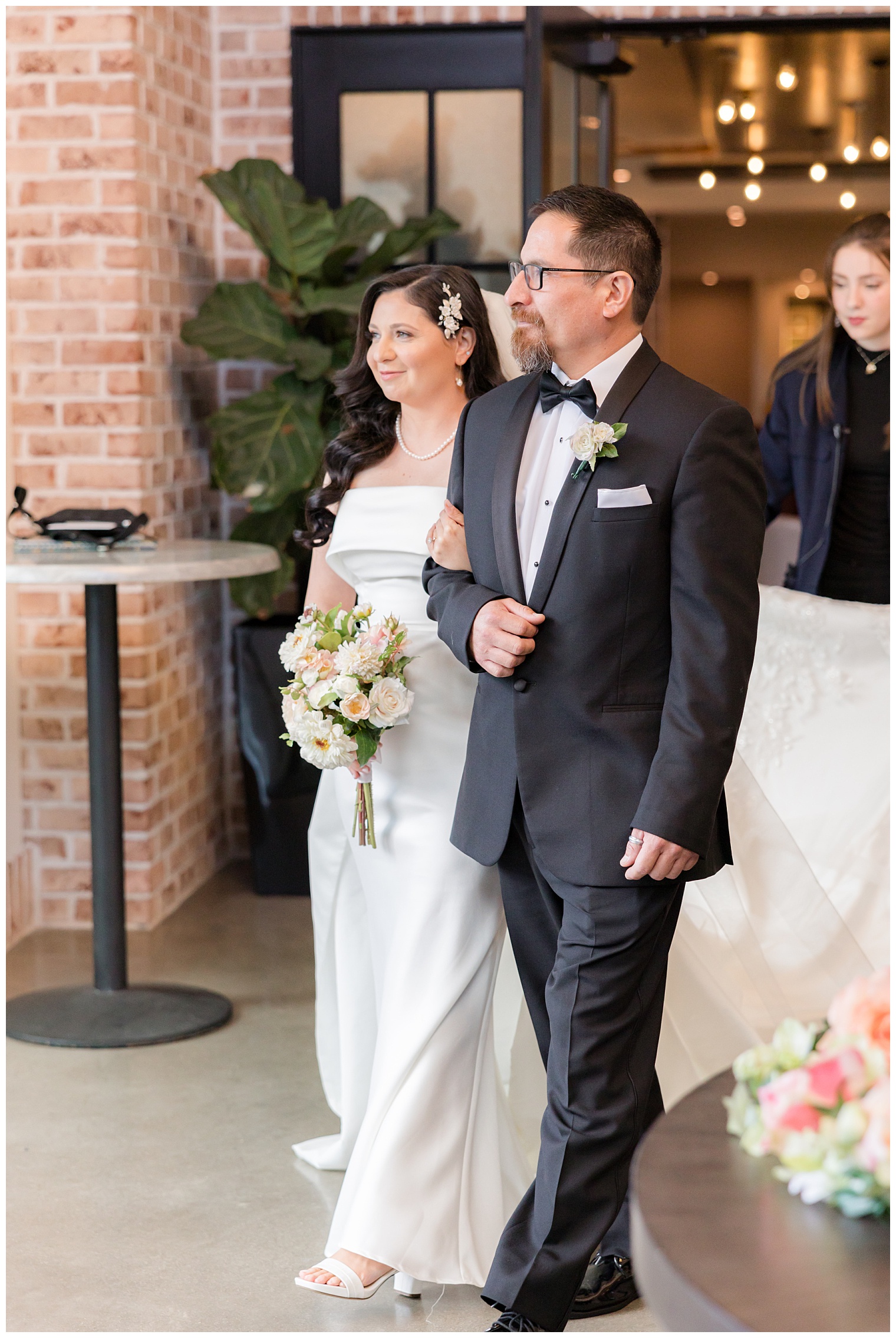 bride walking down the aisle