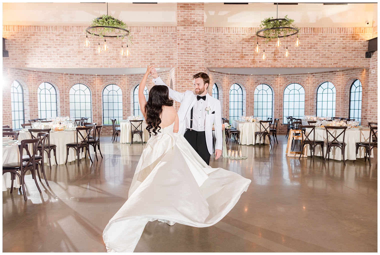 husband and wife dancing