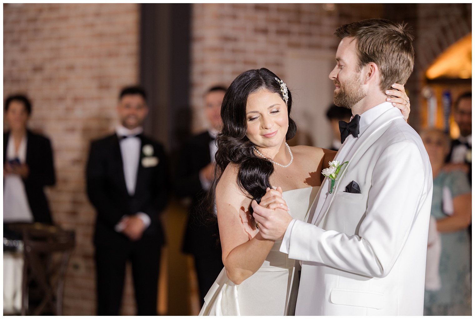 bride and groom first dance