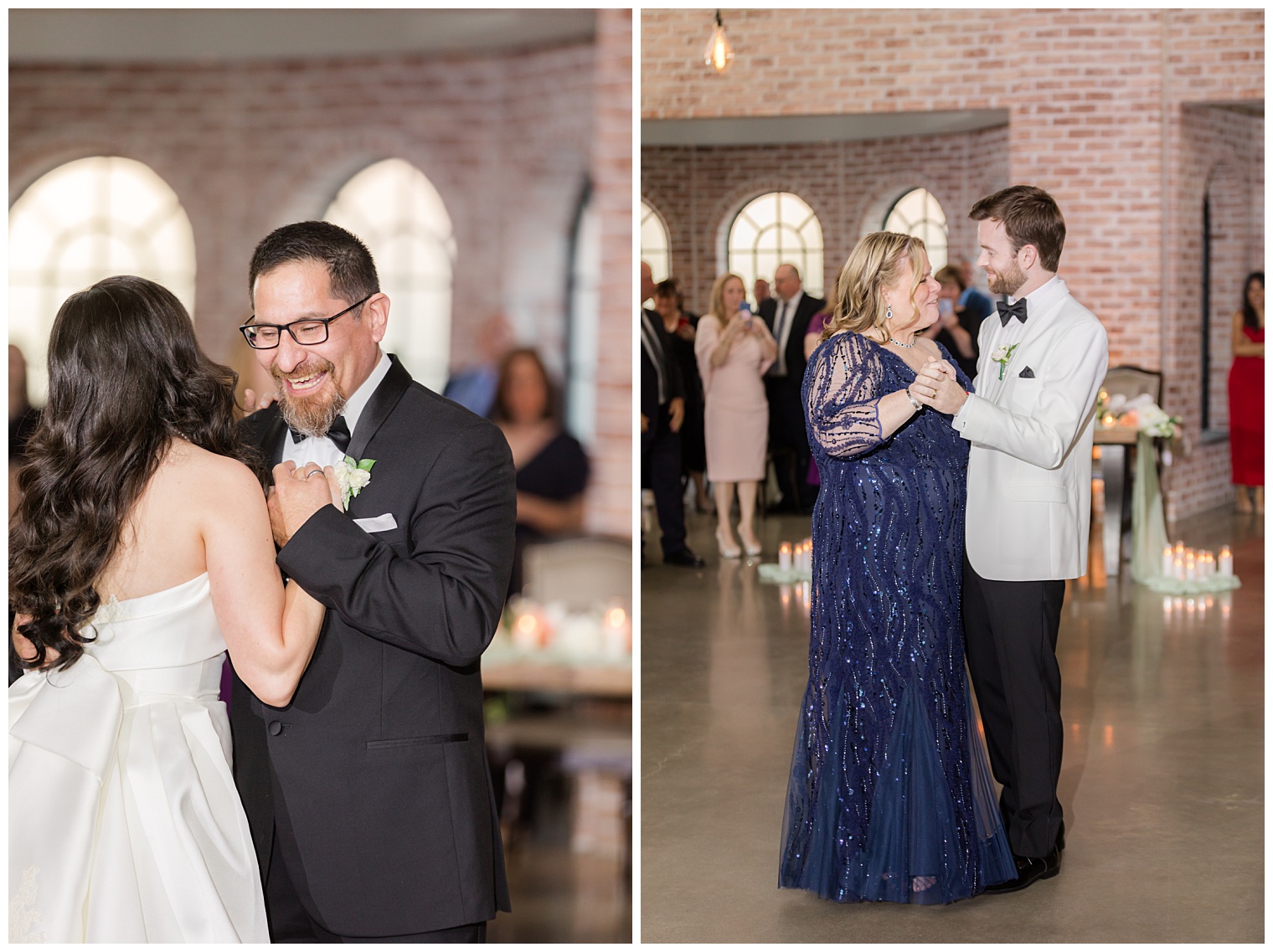 bride and groom dancing with their parents