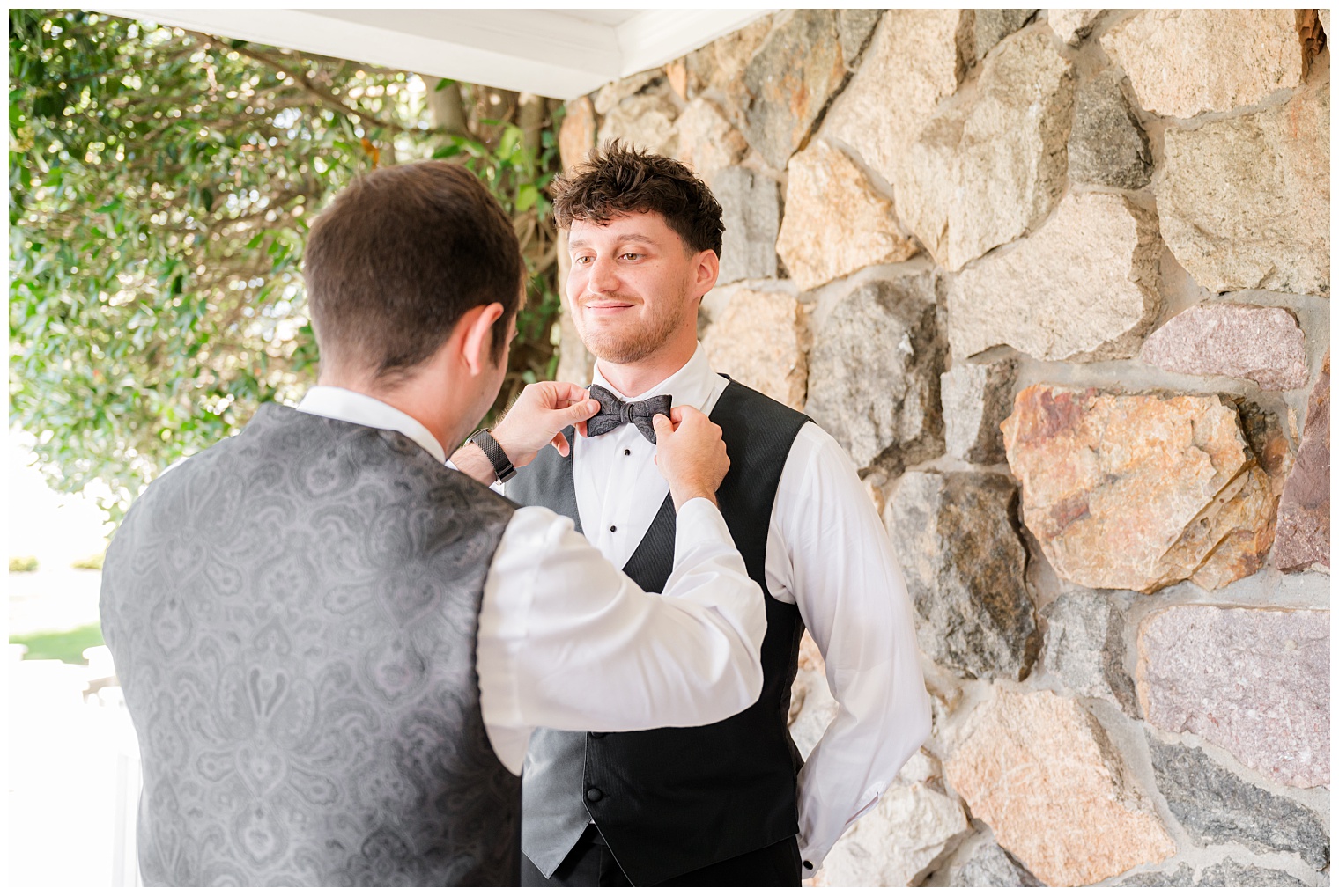 groom getting ready