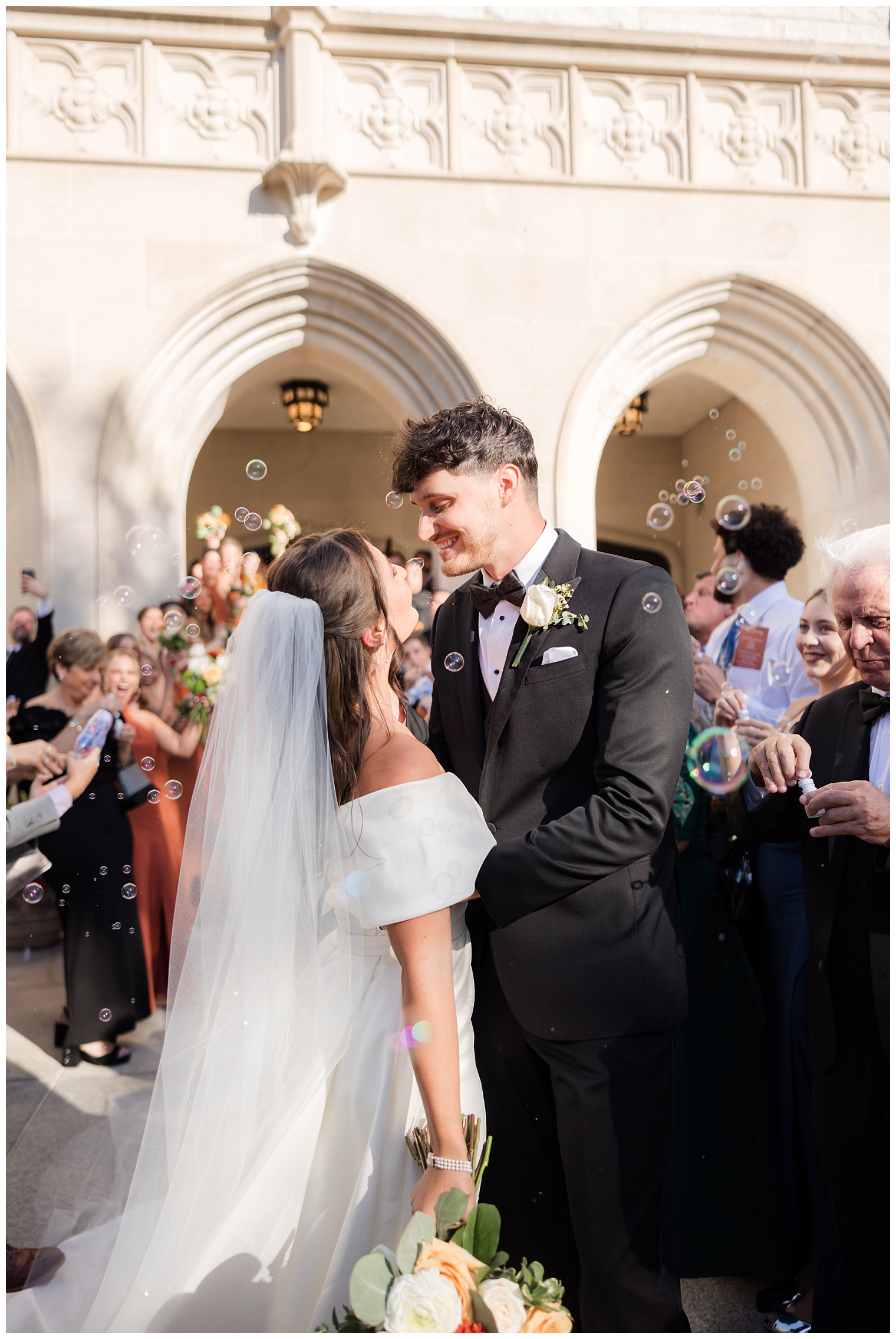 newlyweds leaving the church