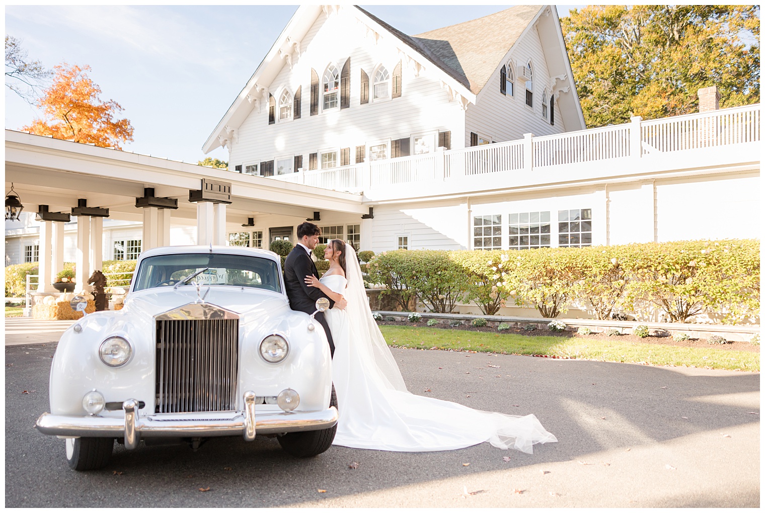 groom and bride at Ryland Inn