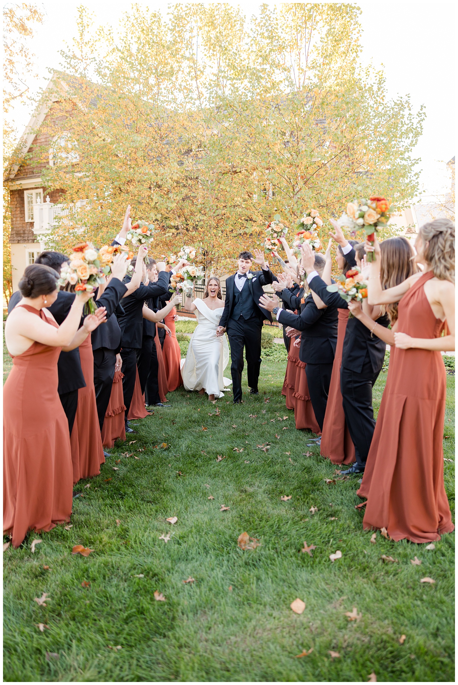 bride and groom with their courtship