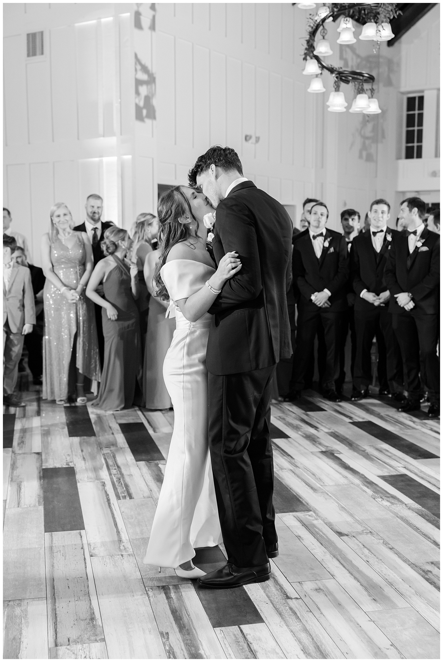 bride and groom first dance