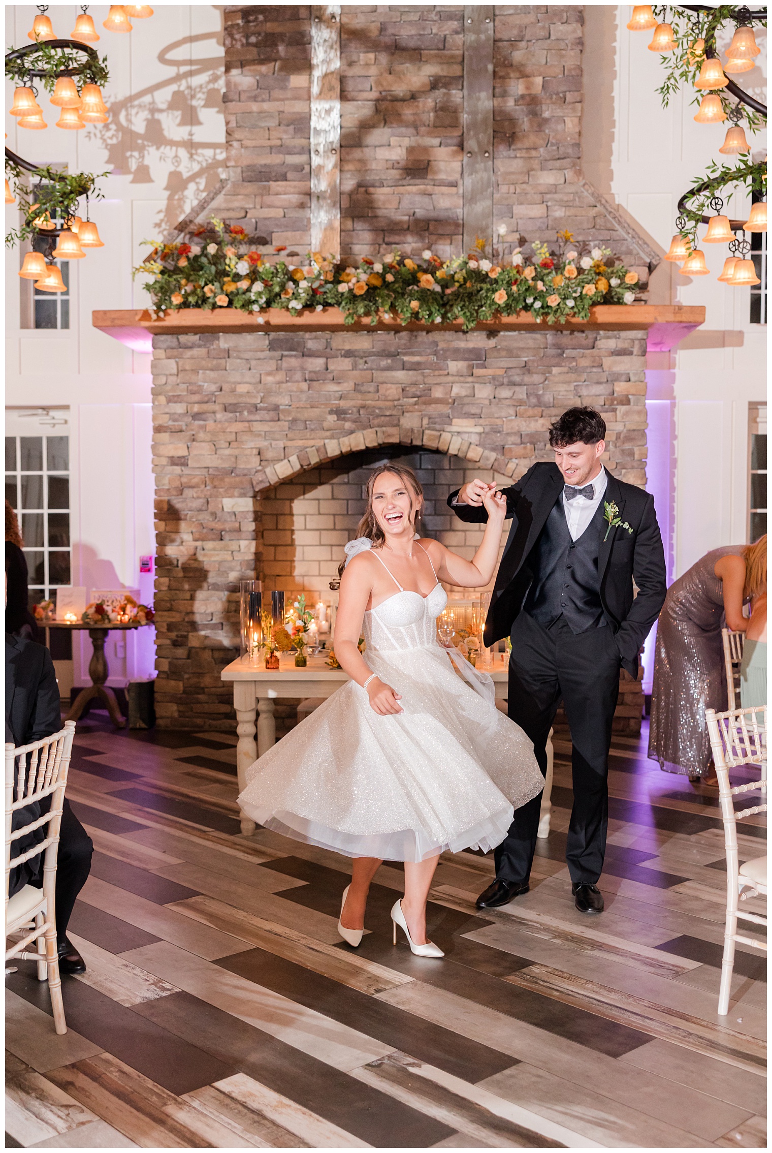 husband and wife dancing